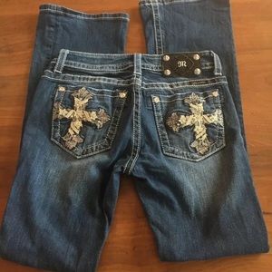 Miss Me JE5445B2R Boot Cut Jeans Bling